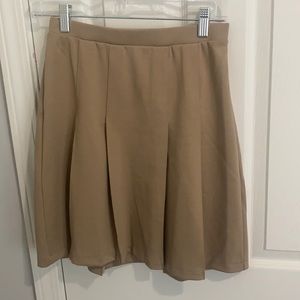 (2) Lands’ End size 14 girls khaki uniform skirts